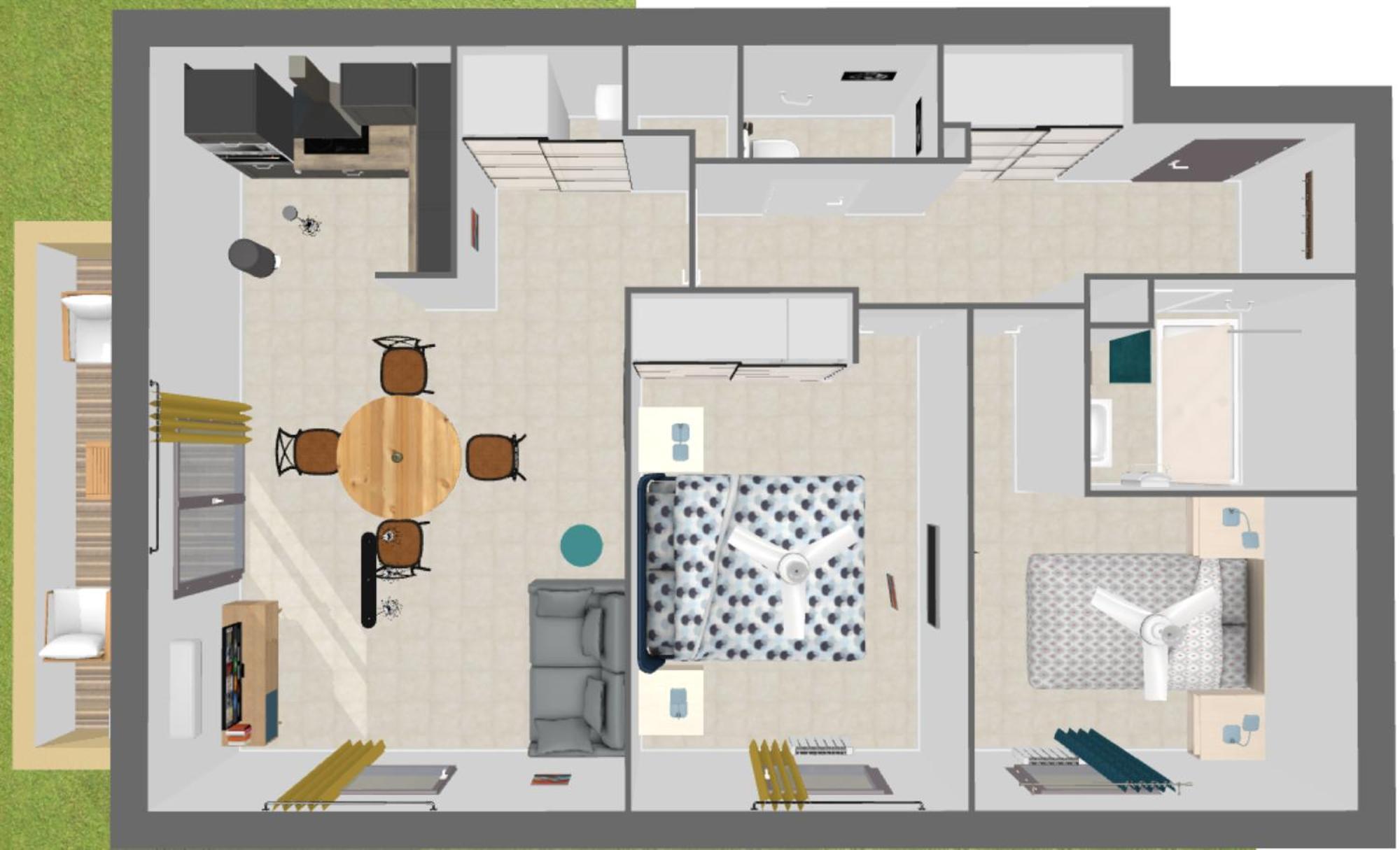 Apartment L'etoile Biterroise - 2 A 6 Personnes - Rez De Chaussee Avec Balcon - Piscine Exterieur